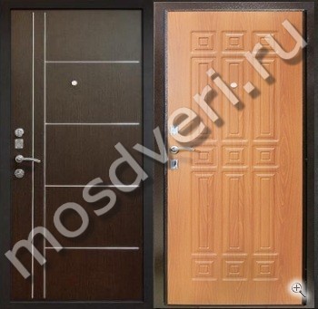 Квартирная металлическая дверь с отделкой МДФ с двух сторон - купить от производителя Мосдвери Квартирная металлическая дверь с отделкой МДФ с двух сторон
