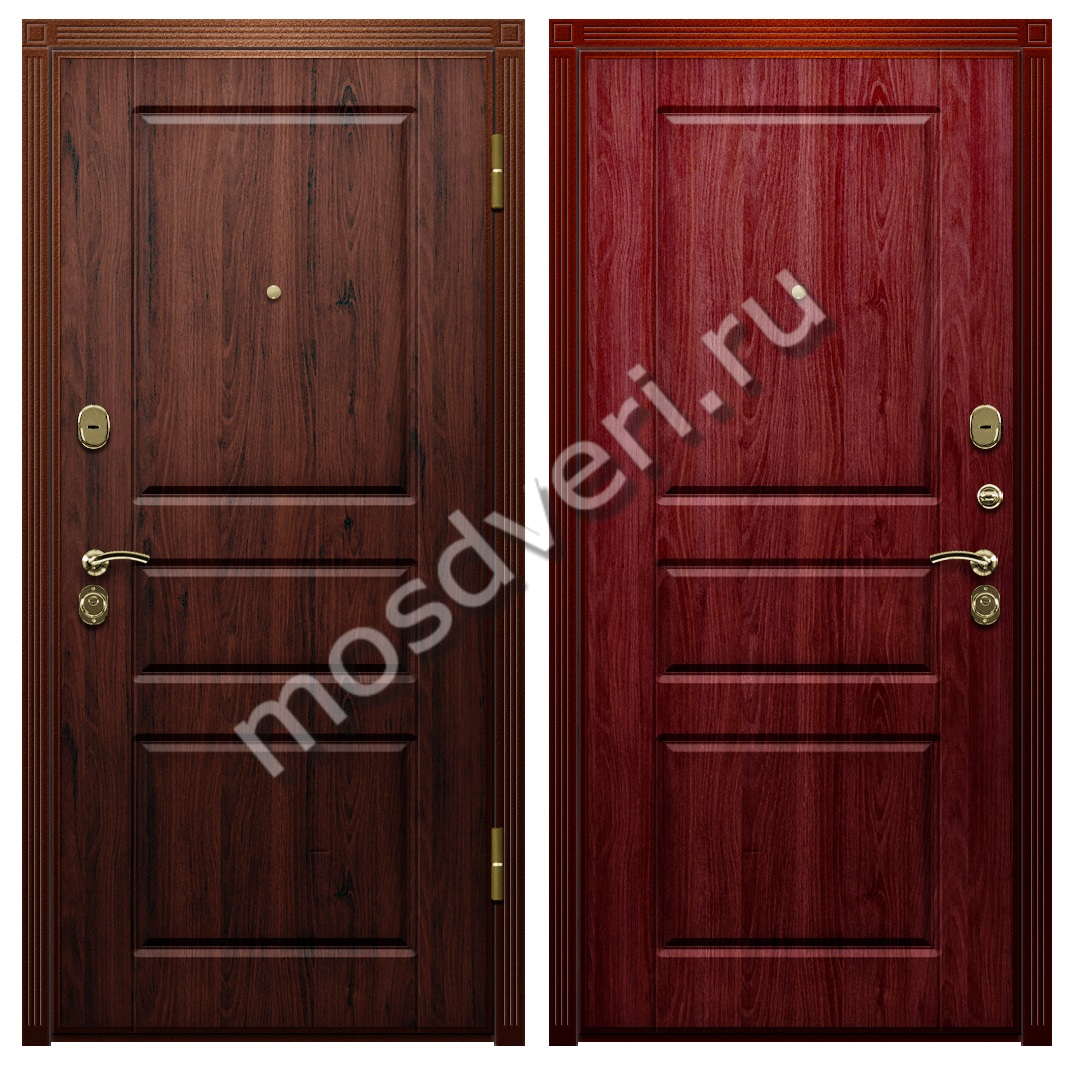 Уличная металлическая дверь МДФ+винорит в дом - купить от производителя Мосдвери Уличная металлическая дверь МДФ+винорит в дом