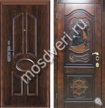 Элитная дверь в квартиру с отделкой МДФ снаружи и массив дуба внутри - купить от производителя Мосдвери Элитная дверь в квартиру с отделкой МДФ снаружи и массив дуба внутри